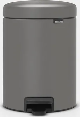 Image de Brabantia 126284 poubelle 5 L ronde en plastique gris