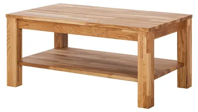 Produktbild von home24 Couchtisch - Eiche Massiv
