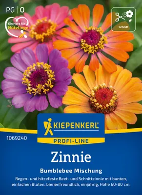 Artikelbild 2 von 'Zinnie Bumblebee Mischung' aus der Kategorie Zinniensamen