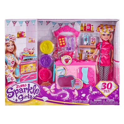 Produktbild von Sparkle Girlz Puppen-backwettbewerb-puppe Rosa Rosa One Size