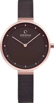 Image de Montre Obaku pour femme, marron, Obaku-V225LXVNMN