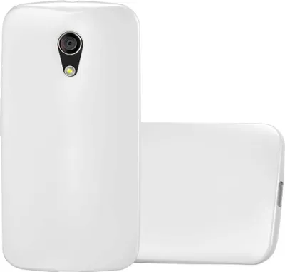 Produktbild von Cadorabo Schutzhülle für Motorola MOTO G2 Hülle in Silber Handyhülle TPU Silikon Etui Cover Case