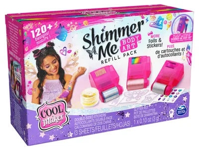 Productafbeelding van Shimmer Me Tattoo, navulset voor tijdelijke tatoeages, knutselproject