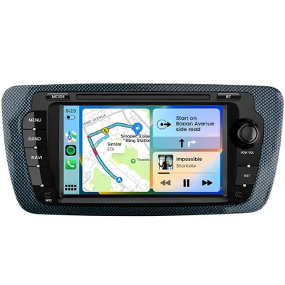 Produktbild von Hexinex Android 15 Carplay Autoradio für Seat Ibiza (2009-2013) 2GB+32GB, WiFi, 4-Kern, GPS Navi, BT, SWC, USB