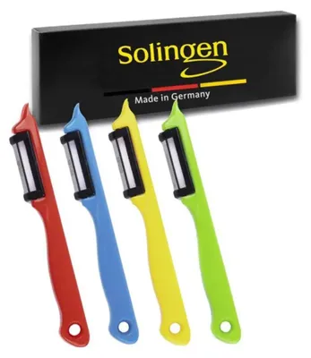 Produktbild von Solingen Gemüseschäler 18 cm, 5 cm Schneidbreite, Set 4-teilig