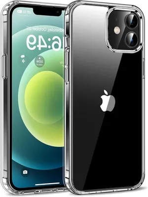 Obrázek produktu pro Průhledné pouzdro na iPhone – pouzdro proti vyklouznutí – tvrdé – ochrana proti pádům – průhledné pouzdro