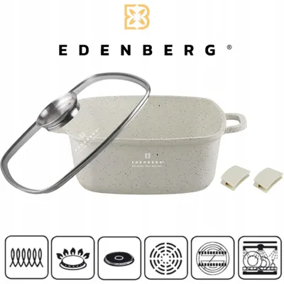 Produktbild von Praktischer 6.5L Marmortopf für Gas und Induktion