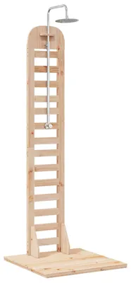 Obrázek produktu pro vidaXL Venkovní sprcha 223 cm z masivního borovicového dřeva a nerezové oceli v přírodním provedení