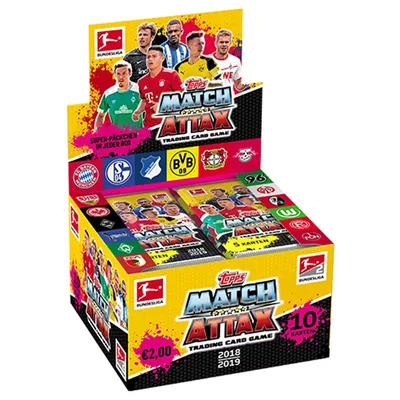 Produktbild von Topps Match Attax 2018/19 - 1 Display (36 Booster) - Deutsch