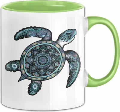 Produktbild von Schildlkröten Tasse Geschenk Grafik (Grün)