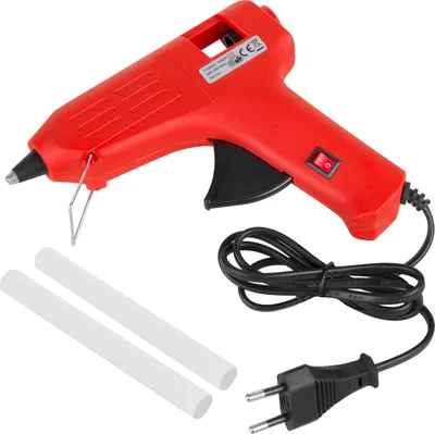 Produktbild von Heißklebepistole 40W + 2x Heißklebesticks Transparente Klebesticks für DIY Handwerk und Reparaturen Hot Glue Gun
