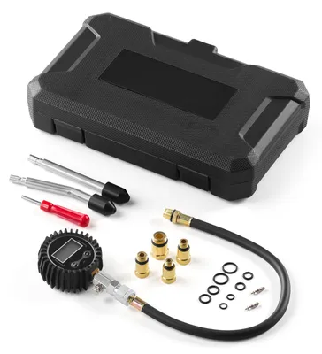 Produktbild von SucceBuy Druckverlustprüfer für Motorenzylinder 10-200 psi, Zylinderdrucktester mit 4 Adaptern, abgewinkelten Metallverlängerungen und Tragekoffer, Kompressionsprüfset für Fahrzeuge