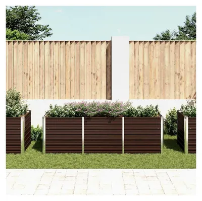 Produktbild von Metall Blumenkasten Hochbeet aus verzinktem Stahl 240x80x77cm für Garten Terrasse Balkon
