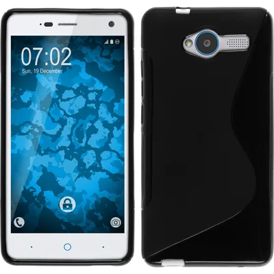 Produktbild von PhoneNatic Case kompatibel mit ZTE Blade L3 - schwarz Silikon Hülle S-Style + 2 Schutzfolien