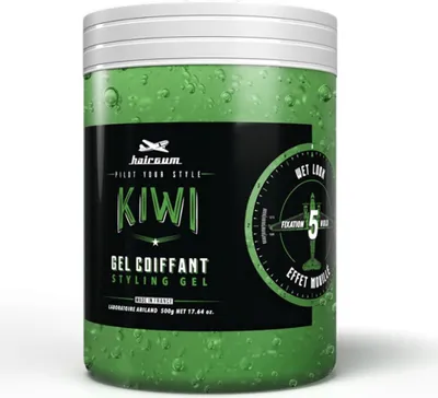 Produktbild von Hairgum HGF500KIWI, Haargel, Männer, Alle Haare, 500 ml, Befestigung, Behälter
