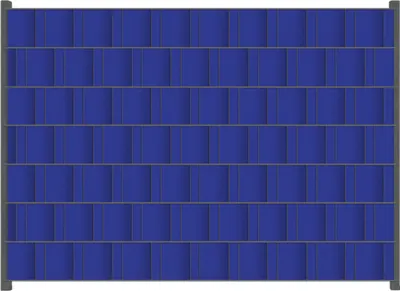 Produktbild von Wallario Zaunsichtschutz mit Motiv Dunkelblau für Ein- und Doppelstabmatten Zäune in der Größe 200 x 140 cm