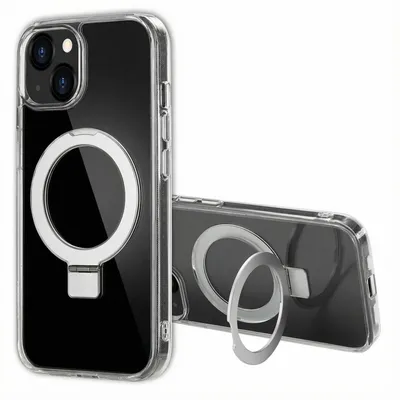 Imagen del producto de Funda con anillo y soporte con MagSafe para Apple iPhone 13 - Transparente