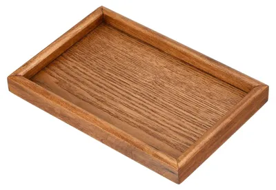 Image de Solidchoice - Plateau en bois, 9 x 6 pouces - Assiette décorative pour la cuisine et la table