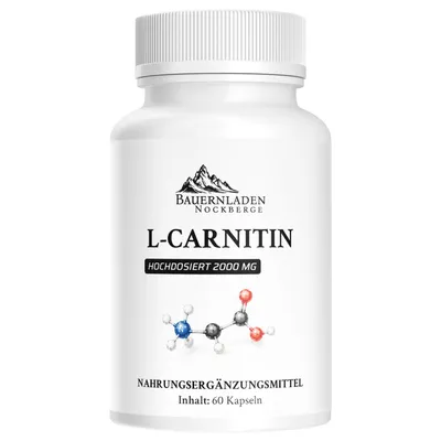 Produktbild von Bauernladen Nockberge | L-Carnitin Kapseln | hochdosiert mit 2000 mg