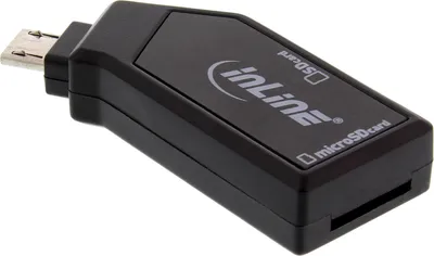 Obrázek produktu pro InLine® OTG čtečka mobilních karet, USB 2.0, pro SD+microSD, pro chytré telefony se systémem Android