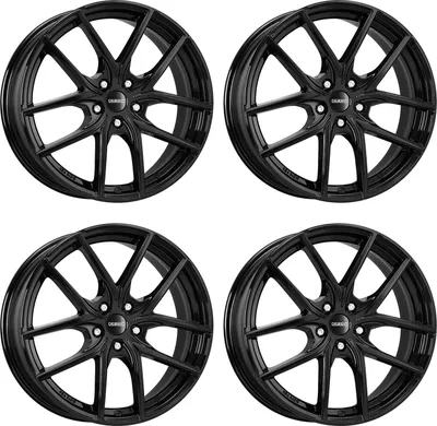 Produktbild von 4x DEZENT Felge TO black 7x18 ET55 5x114.3 TTOF0BA55E kompatibel mit Hyundai KONA i20 N i30 i30 Coupe i30 Fastback i30 Kombi
