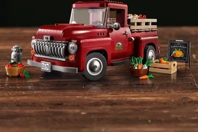 Produktbild von LEGO 10290 Icons Pickup, Bauset für Erwachsene, Sammlermodell, kreatives Hobby, klassischer Pickup aus den 1950er Jahren