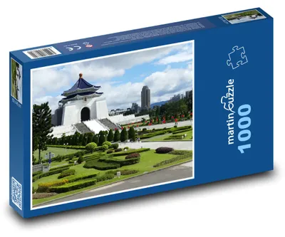 Zdjęcie produktu dla Puzzle 1000 Mauzoleum Czang Kaj-szeka na Tajwanie - martinpuzzle