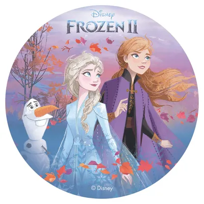 Produktbild von Frozen Tortenaufleger - 20cm Oblate Geburtstag