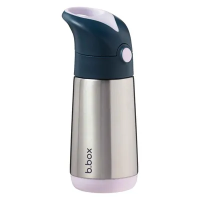 Produktbild von Thermoskanne Thermosflasche Isolierflasche Silikonstroh 350 ml Indigo Rosa BBox