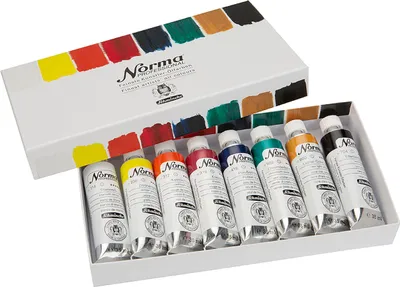 Produktbild von Norma Professional Ölfarben Set 8 x Tb 35 ml Kartonset Schmincke 71 110 097