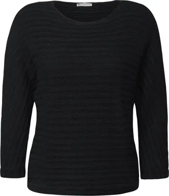 Produktbild von Street One summer knit look structure shi Black 36