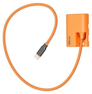Zdjęcie produktu dla Kabel USB typu C PD do akumulatora atrapy LPE6, pasujący do zasilacza aparatu Canon, umożliwiający szybkie ładowanie