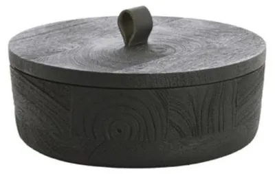 Produktbild von Light & Living - Aufbewahrungskorb VATLA - Schwarz - 19x19x7 cm