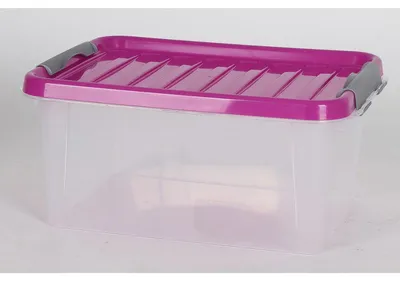 Image de Boîte De Stockage Avec Couvercle 8L, Plastique, 33X22,5X16Cm