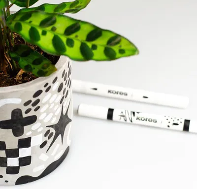Produktbild von Kores Acrylmarker Duo 2 Spitzen 12er Etui farbig sortiert