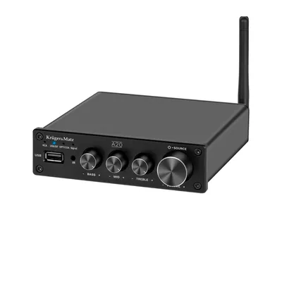 Obrázek produktu pro Kruger&Matz KM0569 Stereo zesilovač A20, Bluetooth 5.0, 2x 100 W, černý