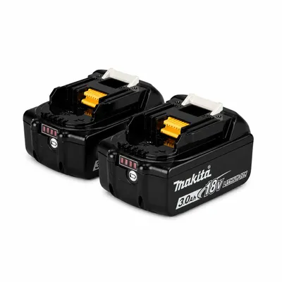 Immagine prodotto di 2 batterie Makita BL1830B originali, 18V, 3,0Ah – batteria agli ioni di litio LXT, 54Wh – confezione doppia – 197599-5, Immagine generata dall'IA