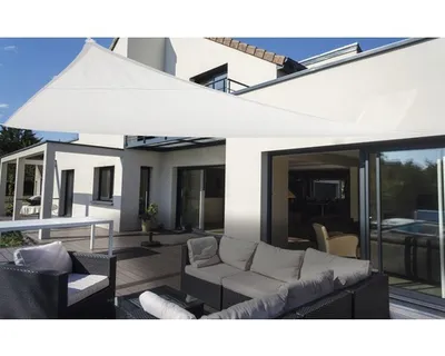 Obrázek produktu pro Sluneční plachta, trojúhelník, PES 200 g/m², bílá 460 cm