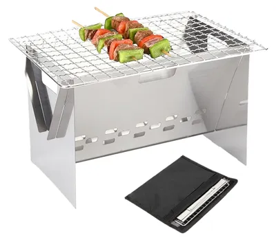 Immagine prodotto di Barbecue portatile in acciaio inossidabile a carbone