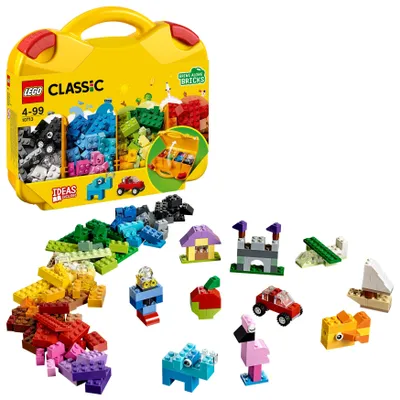 Produktbild von LEGO Classic Bausteine Starterkoffer – Farben Sortieren mit Aufbewahrungsbox, kreatives Geschenk, Kinderspielzeug für Mädchen und Jungen ab 4 Jahren 10713