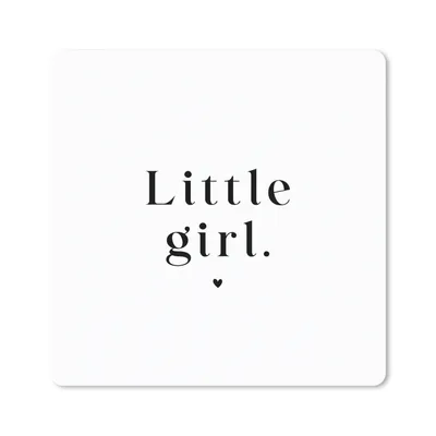 Produktbild von MuchoWow® Mauspad Mousepad Sprichwörter - Kleines Mädchen - Kinder - Zitate 20x20 cm - Mousepads - Maus Mat - Pad - Mausunterlage - Desk Mat - Bureauartikeln