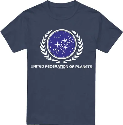 Obrázok produktu pre Star Trek - Tričko "United Federation" pre mužov/dámy Uni TV18110 (XL) (námornícka modrá)