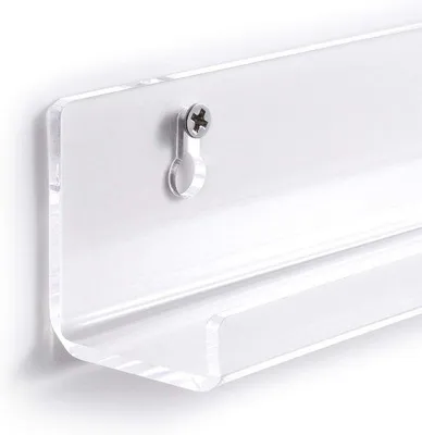 Produktbild von Famanu Wandregal Set von 6 - Transparente Acrylplatten für Vinylplatten oder Dekoration