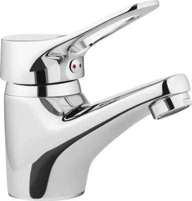 Zdjęcie produktu dla Bateria umywalkowa stojąca Vero BOW_021M, zasięg wylewki 100 mm, wys. korpusu 118 mm, jednouchwytowa, klasa przepływu A