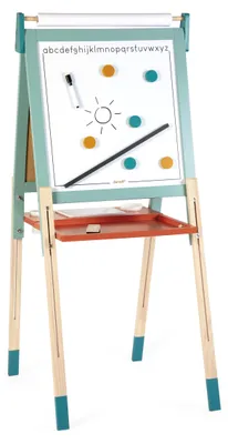 Zdjęcie produktu dla JANOD J09625, Tablica magnetyczna do rysowania dla dzieci, 3 lat(a), MDF, Metal, Papier, Drewno sosnowe, Wielobarwny