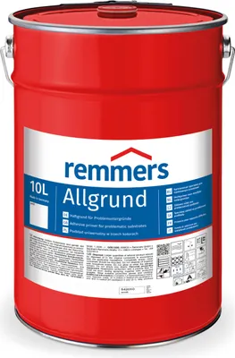 Zdjęcie produktu dla Remmers Allgrund biały, 10 litrów, podkład do metalu, plastiku, drewna, z ochroną przed rdzą i podkładem izolującym, do wnętrz i na zewnątrz,  Germany