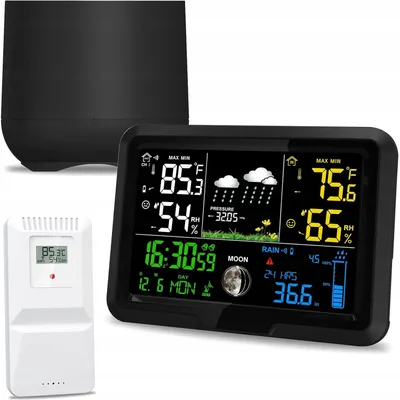 Produktbild von RKEUU67 Wetterstation LCD 7,5" mit Regenmesser