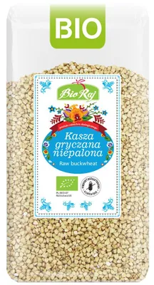 KASZA GRYCZANA NIEPALONA BEZGLUTENOWA BIO (POLSKA) 500 g - BIO RAJ