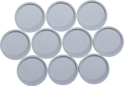 Produktbild von MAUL Magnet rund 10 Stück 1 kg Kunststoff Ferrit bruchsicher lackiert Ø 2.9 x 1.2 cm grau