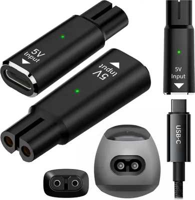 A collage of product images showing adapters and a USB-C cable.